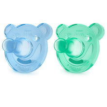 Load image into Gallery viewer, Philips Avent Soothie Shapes pacifier, Blue &amp; Green, 0-3 Months
