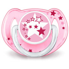 Load image into Gallery viewer, Philips Avent Pacifiers Night Time, 2 Pack, Pink, 6-18 Months
