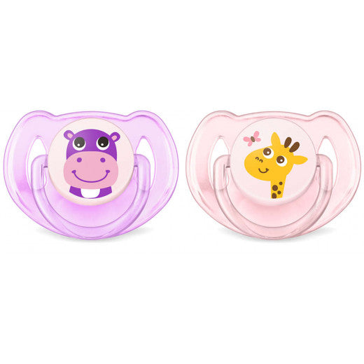 Philips Avent Classic Soothers, Pink & Purple, 6-18 Months