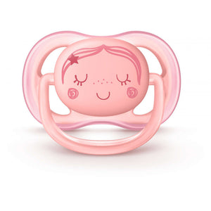 Philips Avent Ultra Air Pacifier, 2 Pack, Pink, Blue, 0-6 Months