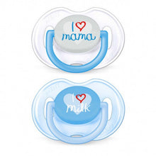 Load image into Gallery viewer, Philips Avent I Love Mama Classic pacifier, 2 Pack, 0-6 Months
