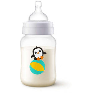 Philips Avent Classic+ Baby Bottle, Penguin, 260 ml, 1+ Months