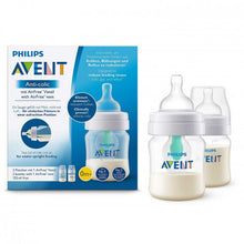 Load image into Gallery viewer, Philips Avent - AirFree Anti Colic Bottles - Pack Of 2 - 125 Ml - Pack Of 2, 0+ Month
