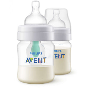 Philips Avent - AirFree Anti Colic Bottles - Pack Of 2 - 125 Ml - Pack Of 2, 0+ Month