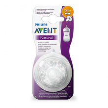 Load image into Gallery viewer, Philips Avent Natural Nipple, 2 Pack, +6 Months
