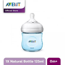 Load image into Gallery viewer, Philips Avent Natural Baby Bottle 125ml, Blue, 1Pack, 0+ Months
