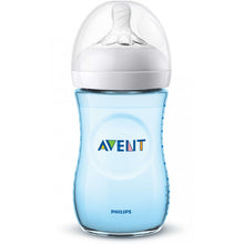 Load image into Gallery viewer, Philips Avent Natural Baby Bottle 260 ml single, 1 Pack, Blue, 0+ Months
