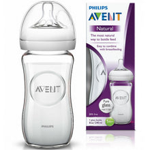 Load image into Gallery viewer, Avent Natural Glass Feeding Bottle (240ml)
