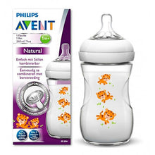 Load image into Gallery viewer, Philips Avent Natural Baby Bottle 260 ml single, Tiger, 0+ Months
