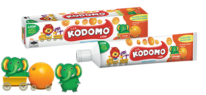 Kodomo Lion Orange Flavoured Toothpaste - 45 gm