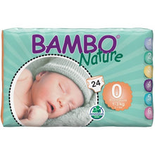 Load image into Gallery viewer, Bambo Nature Baby Diapers Classic Premature Size 0 (1-3Kg), 24 Count
