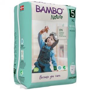 Bambo Nature Pants Size 5 (12-18 Kg), 19 diapers