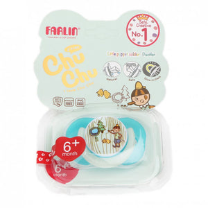 Farlin - Chu Chu Pacifier Medium Blue, +6 Months