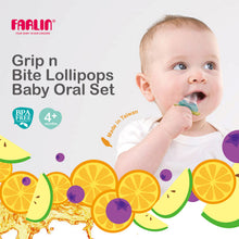 Load image into Gallery viewer, Farlin Grip &amp; Bite Lollipops Baby Oral Set, +3 Months
