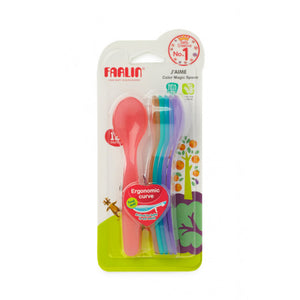 Farlin Rainbow Spoon Elder Set, 7-pack, +12 months