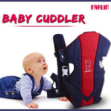 Load image into Gallery viewer, Farlin Front Hold Baby Cuddler, Blue and Red
