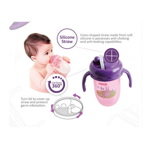 Farlin - Gulu Gulu 2 Straw Drinking Cup 240ML, +12 Months