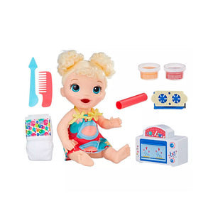 Baby Alive Snackin’ Treats Baby (Blonde Curly Hair)