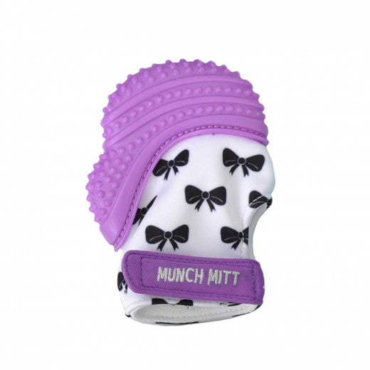 Munch Mitt - Purple Bows