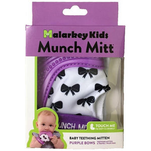 Munch Mitt - Purple Bows