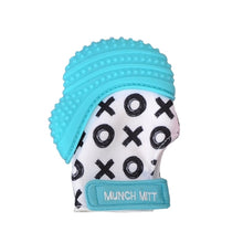 Load image into Gallery viewer, Munch Mitt - Aqua Blue X&amp;O
