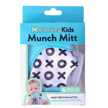 Load image into Gallery viewer, Munch Mitt - Aqua Blue X&amp;O
